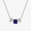 Collier en acier gris, Lapis Lazuli SO OR