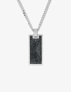 Collier en argent 925 ‰ rhodié avec pendentif SO OR