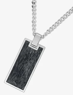 Collier en argent 925 ‰ rhodié avec pendentif SO OR