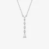 Collier en argent 925 ‰ rhodié, oxydes de zirconium blancs SO OR