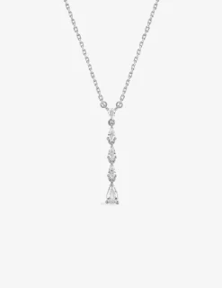 Collier en argent 925 ‰ rhodié, oxydes de zirconium blancs SO OR
