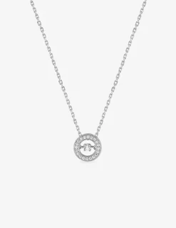 Collier en argent 925 ‰ rhodié, oxydes de zirconium SO OR