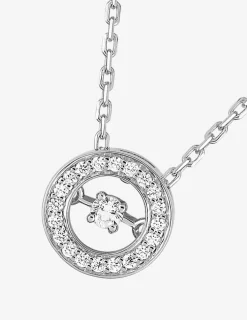 Collier en argent 925 ‰ rhodié, oxydes de zirconium SO OR