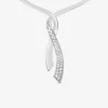 Collier en argent 925 ‰ rhodié et oxydes de zirconium blancs SO OR