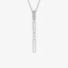 Collier en argent 925 ‰ rhodié et oxydes de zirconium SO OR