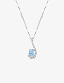 Collier en argent 925 ‰ rhodié, oxydes de zirconium bicolores SO OR