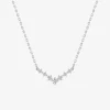 Collier en argent 925 ‰ rhodié, oxydes de zirconium blancs SO OR