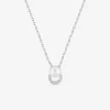 Collier en argent 925 ‰ rhodié avec perle de culture d'eau douce SO OR