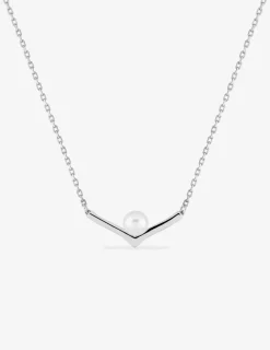 Collier en argent 925 ‰ rhodié, perle de culture d'eau douce SO OR