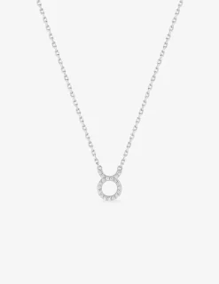 Collier en argent 925‰ oxyde blanc zodiaque taureau SO OR