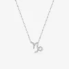Collier en argent 925‰ oxyde blanc zodiaque capricorne SO OR