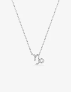 Collier en argent 925‰ oxyde blanc zodiaque capricorne SO OR