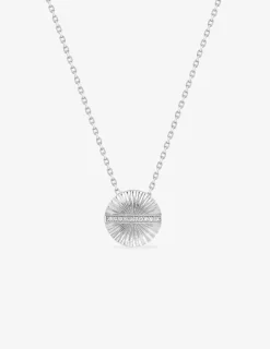 Collier en argent 925‰ rhodié, et oxyde de zirconium SO OR