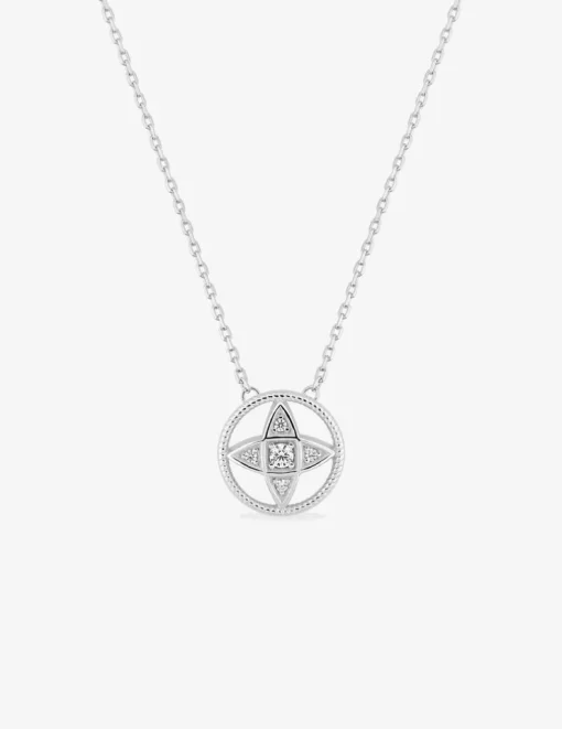 Collier en argent 925‰ rhodié et oxyde de zirconium SO OR