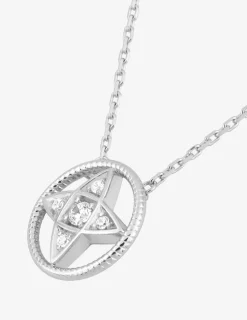 Collier en argent 925‰ rhodié et oxyde de zirconium SO OR