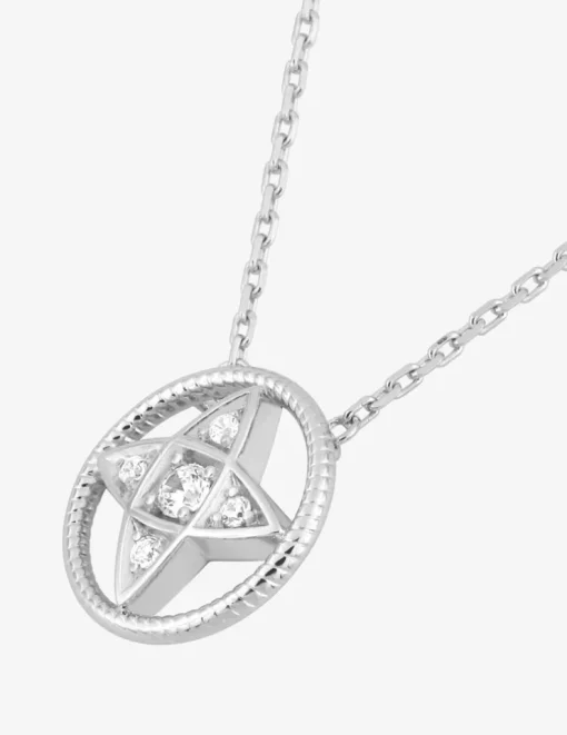 Collier en argent 925‰ rhodié et oxyde de zirconium SO OR