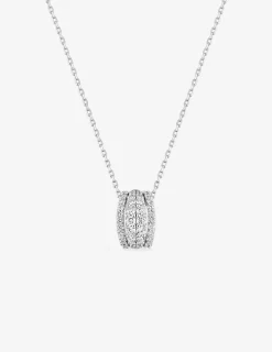 Collier en argent 925‰ rhodié et oxydes de zirconium SO OR