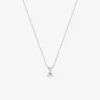 Collier en or blanc 375‰ avec diamant synthétique 0,10 ct F-VS SO OR
