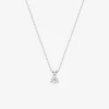 Collier en or blanc 375‰ avec diamant synthétique 0,20 ct F-VS SO OR