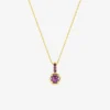 Collier en or jaune 750 ‰, améthyste SO OR
