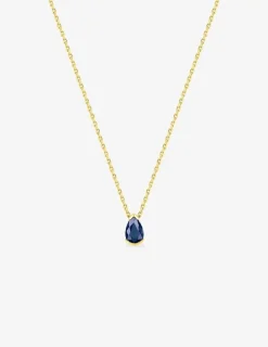 Collier en or jaune 750 ‰ avec saphir SO OR
