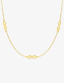 Collier en or jaune 750 ‰ avec motifs infinis SO OR
