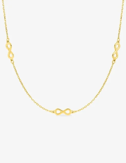Collier en or jaune 750 ‰ avec motifs infinis SO OR