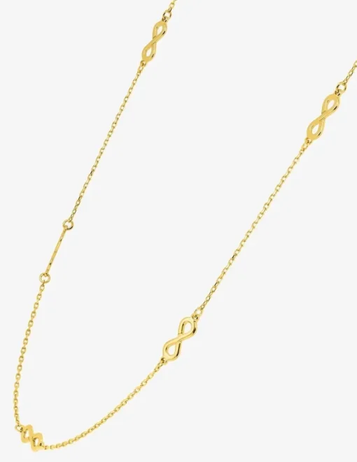 Collier en or jaune 750 ‰ avec motifs infinis SO OR