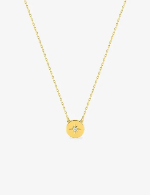 Collier en or jaune 375‰ et oxyde de zirconium SO OR