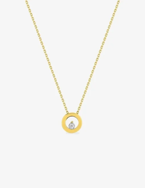 Collier en or jaune et diamant pastillé SO OR