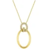 Collier en plaqué or avec oxydes de zirconium SO OR