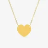 Collier en plaqué or avec motif cœur gravable SO OR