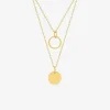 Collier en plaqué or avec breloques SO OR