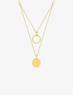 Collier en plaqué or avec breloques SO OR