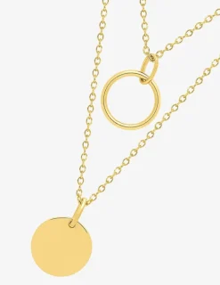 Collier en plaqué or avec breloques SO OR