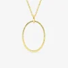 Collier en plaqué or avec anneau en pendentif SO OR