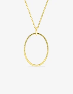 Collier en plaqué or avec anneau en pendentif SO OR