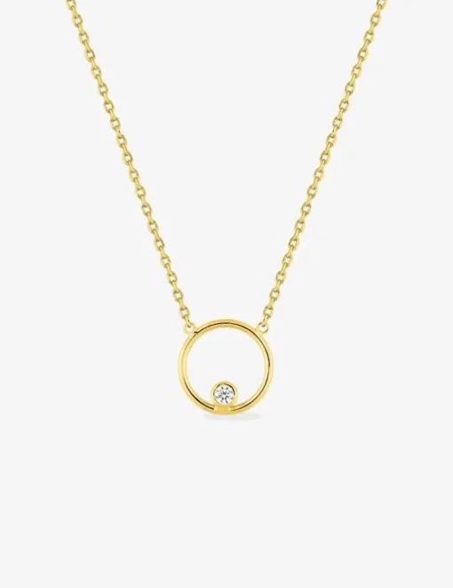 Collier en plaqué or et oxyde de zirconium SO OR