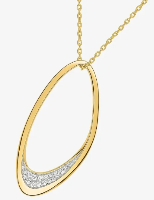 Collier en plaqué or et oxydes de zirconium SO OR
