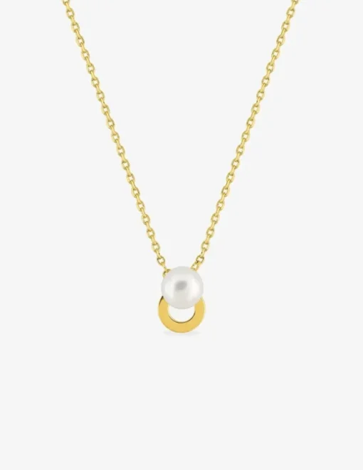 Collier en plaqué or et perle de culture d'eau douce SO OR