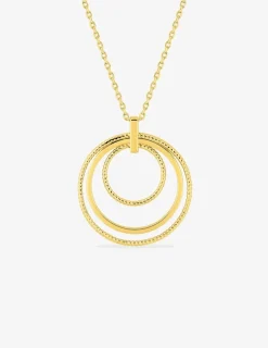 Collier en plaqué or multi-anneaux SO OR