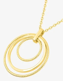 Collier en plaqué or multi-anneaux SO OR
