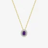 Collier en plaqué or, oxydes de zirconium et rhodium SO OR