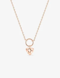 Collier en plaqué or rose, motif triangle SO OR