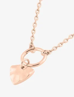 Collier en plaqué or rose, motif triangle SO OR