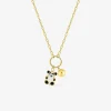 Collier enfant or jaune 375 ‰ et pampille panda et boule SO OR