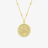 Collier et pendentif en acier doré SO OR