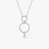 Collier fantaisie argent 925 ‰ rhodié et oxyde de zirconium SO OR
