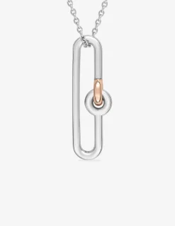 Collier fantaisie bicolore argent 925 ‰ SO OR