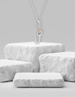 Collier fantaisie bicolore argent 925 ‰ SO OR